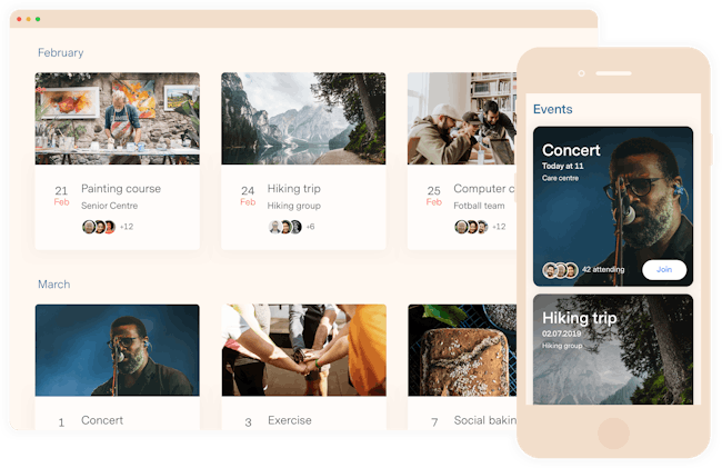Events calendar 2x